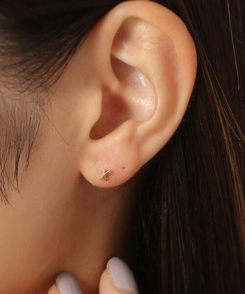 COCOSHNIK / ココシュニック ピアス・イヤリング | 【WEB限定】K10イニシャルＫ スタッドピアス（片耳用） | 詳細8