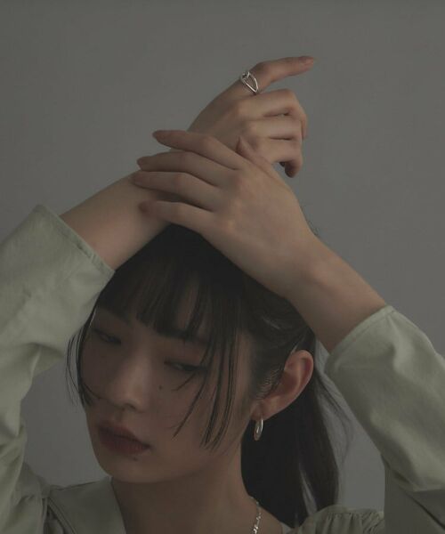 シルバー ラインリング オーバルノット （リング）｜COCOSHNIK