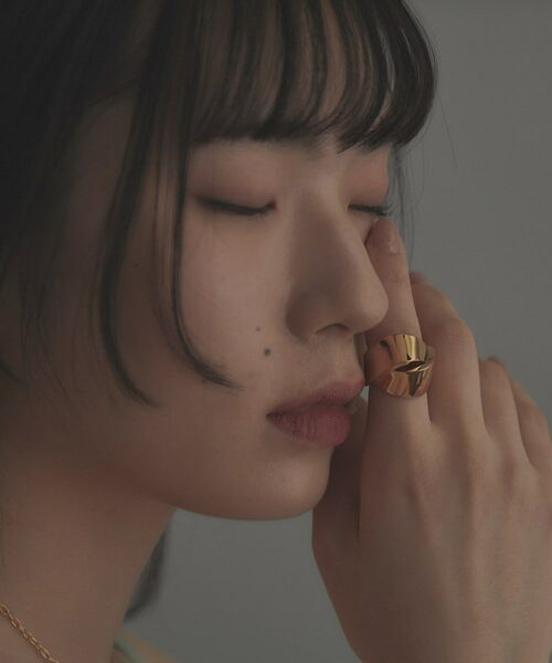 COCOSHNIK / ココシュニック リング | シルバー フォールディングリング オーバーラップ リング GP | 詳細13