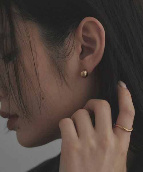 COCOSHNIK / ココシュニック ピアス・イヤリング | シルバー ホロウボール スタッドピアスS GP | 詳細16