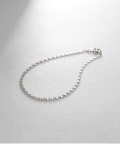 COCOSHNIK / ココシュニック ブレスレット・バングル | プラチナ ダブルフラワークロス ブレスレット