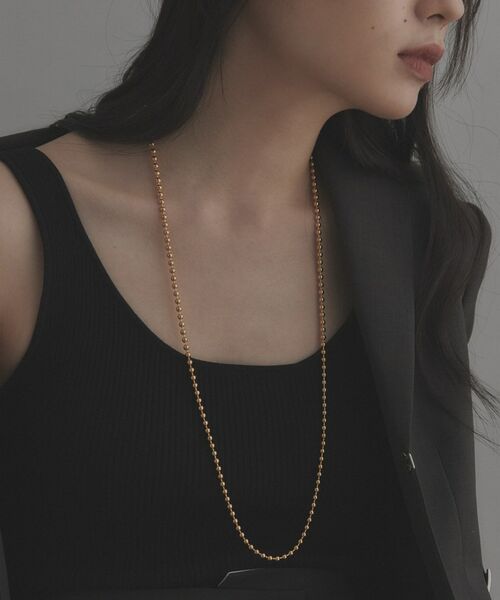 COCOSHNIK / ココシュニック ネックレス・ペンダント・チョーカー | シルバー ボールチェーン ラリエット ネックレス GP | 詳細23