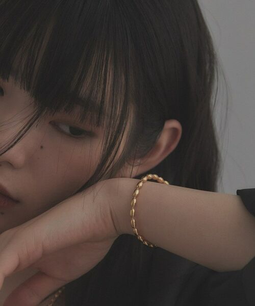 COCOSHNIK / ココシュニック ブレスレット・バングル | シルバー デザインチェーン オーバルボールL ブレスレット GP | 詳細17