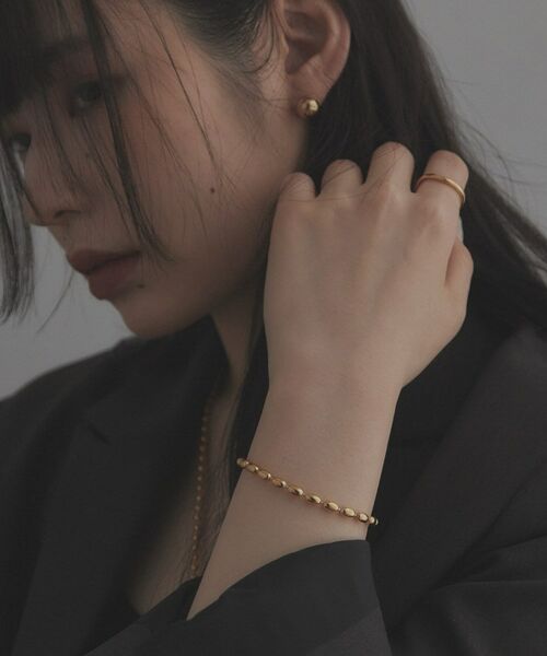 COCOSHNIK / ココシュニック ブレスレット・バングル | シルバー デザインチェーン オーバルボールL ブレスレット GP | 詳細18