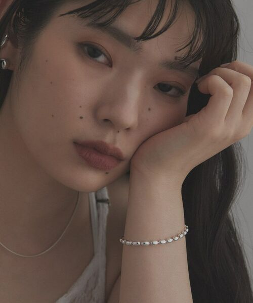 COCOSHNIK / ココシュニック ブレスレット・バングル | シルバー デザインチェーン オーバルボールL ブレスレット | 詳細13