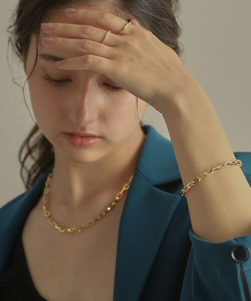 COCOSHNIK / ココシュニック ブレスレット・バングル | K18中空オクタゴンケーブルチェーン ブレスレット | 詳細10