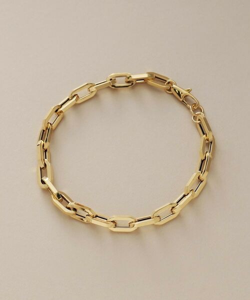 COCOSHNIK / ココシュニック ブレスレット・バングル | K18中空オクタゴンケーブルチェーン ブレスレット | 詳細4