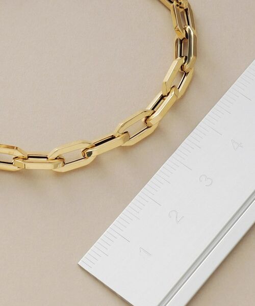 COCOSHNIK / ココシュニック ブレスレット・バングル | K18中空オクタゴンケーブルチェーン ブレスレット | 詳細5