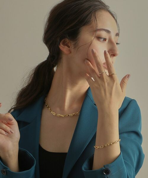 COCOSHNIK / ココシュニック ブレスレット・バングル | K18中空オクタゴンケーブルチェーン ブレスレット | 詳細7