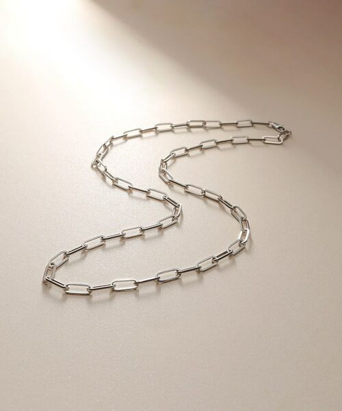 COCOSHNIK / ココシュニック ネックレス・ペンダント・チョーカー | プラチナ 中空プリムケーブルチェーン ネックレス（XL） | 詳細1