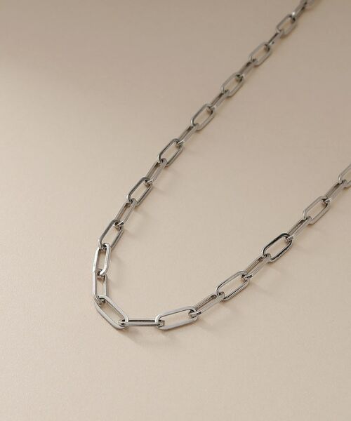 COCOSHNIK / ココシュニック ネックレス・ペンダント・チョーカー | プラチナ 中空プリムケーブルチェーン ネックレス（XL） | 詳細2