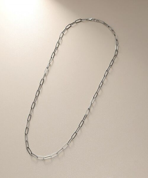 COCOSHNIK / ココシュニック ネックレス・ペンダント・チョーカー | プラチナ 中空プリムケーブルチェーン ネックレス（XL） | 詳細4