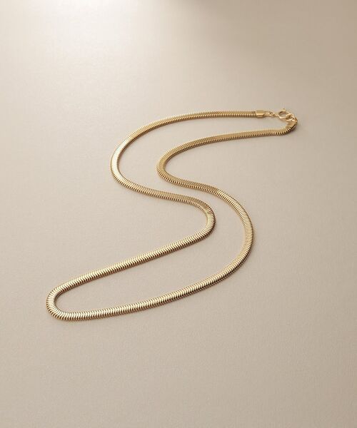 COCOSHNIK / ココシュニック ネックレス・ペンダント・チョーカー | K18オーバルスネーク ネックレス | 詳細1