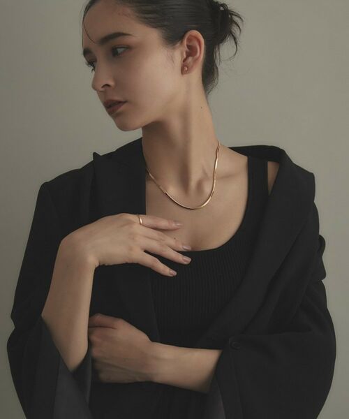 COCOSHNIK / ココシュニック ネックレス・ペンダント・チョーカー | K18オーバルスネーク ネックレス | 詳細6