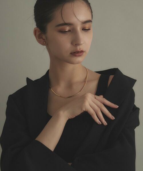 COCOSHNIK / ココシュニック ネックレス・ペンダント・チョーカー | K18オーバルスネーク ネックレス | 詳細7