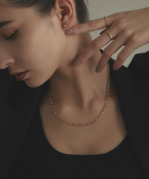 COCOSHNIK / ココシュニック ネックレス・ペンダント・チョーカー | K18中空フィガロ ネックレス細 | 詳細8