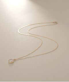 COCOSHNIK / ココシュニック ネックレス・ペンダント・チョーカー | K10【サステナブル】モアサナイトランダムパヴェラウンド ネックレス