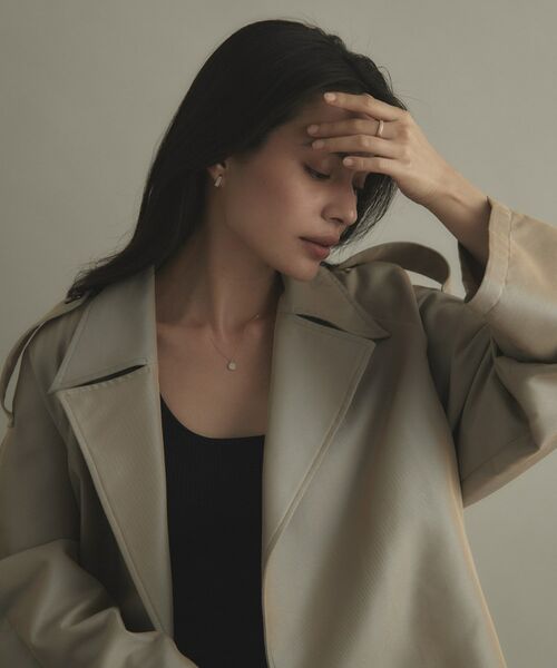 COCOSHNIK / ココシュニック ネックレス・ペンダント・チョーカー | K10【サステナブル】モアサナイトランダムパヴェラウンド ネックレス | 詳細8