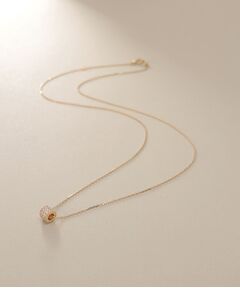 COCOSHNIK / ココシュニック ネックレス・ペンダント・チョーカー | K10【サステナブル】モアサナイトパヴェスルー ネックレス