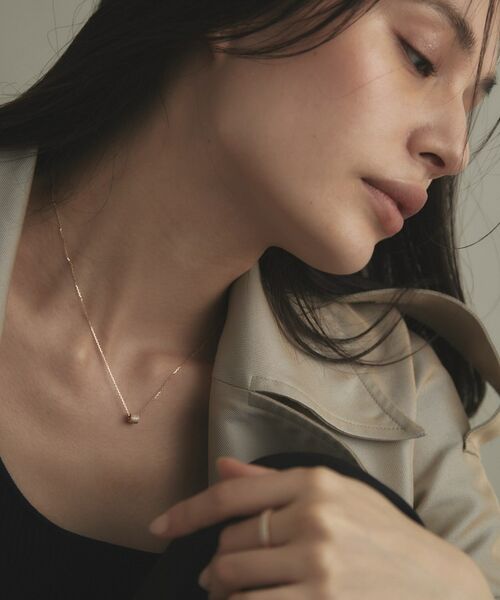 COCOSHNIK / ココシュニック ネックレス・ペンダント・チョーカー | K10【サステナブル】モアサナイトパヴェスルー ネックレス | 詳細10