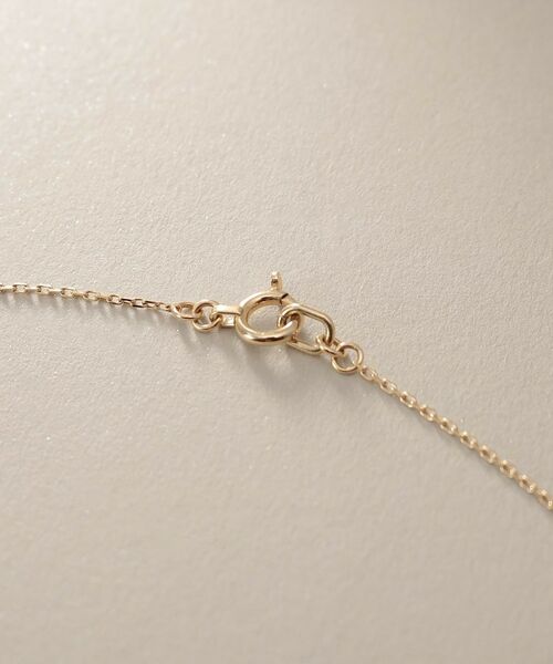 COCOSHNIK / ココシュニック ネックレス・ペンダント・チョーカー | K10【サステナブル】モアサナイトケーブルチェーンモチーフ ネックレス | 詳細3