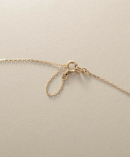 COCOSHNIK / ココシュニック ネックレス・ペンダント・チョーカー | K10【サステナブル】モアサナイトケーブルチェーンモチーフ ネックレス | 詳細4