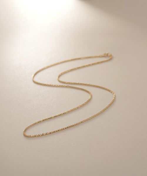 COCOSHNIK / ココシュニック ネックレス・ペンダント・チョーカー | K10クリスクロスチェーン ネックレス | 詳細1