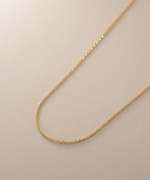 COCOSHNIK / ココシュニック ネックレス・ペンダント・チョーカー | K10クリスクロスチェーン ネックレス | 詳細2