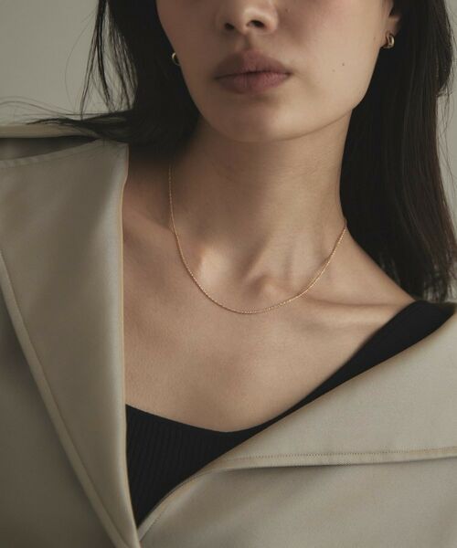 COCOSHNIK / ココシュニック ネックレス・ペンダント・チョーカー | K10クリスクロスチェーン ネックレス | 詳細8