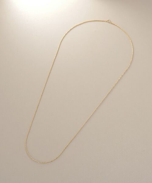 COCOSHNIK / ココシュニック ネックレス・ペンダント・チョーカー | K10クリスクロスチェーン ネックレス（60cm） | 詳細4