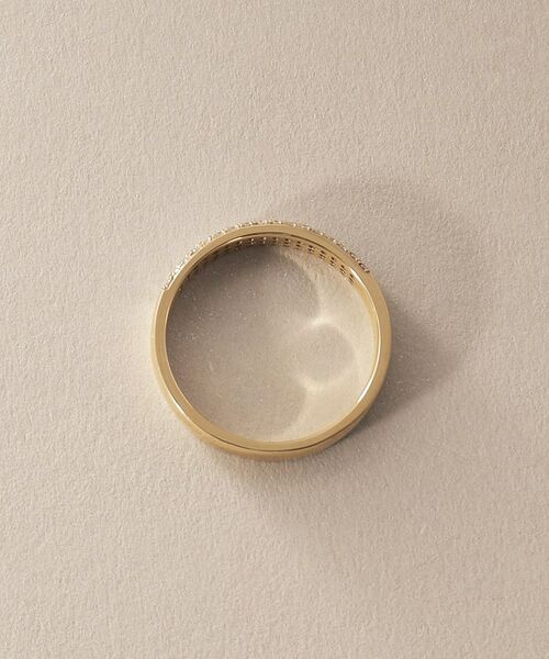 COCOSHNIK / ココシュニック リング | K10【サステナブル】モアサナイトパヴェ リング | 詳細3