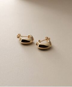COCOSHNIK / ココシュニック ピアス・イヤリング | K10中空しのぎ フープピアス