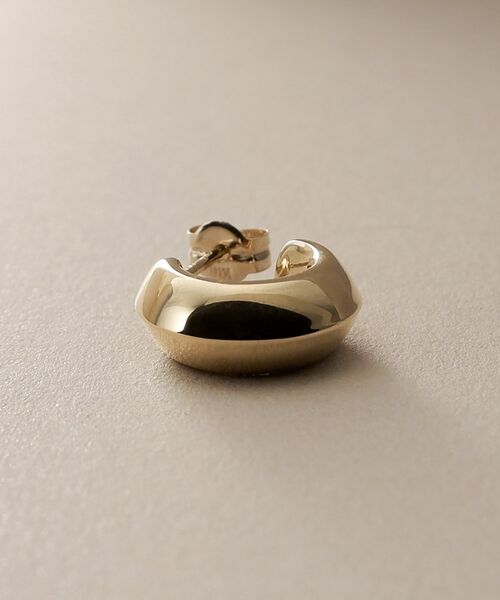 COCOSHNIK / ココシュニック ピアス・イヤリング | K10中空しのぎ フープピアス | 詳細2