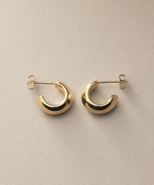 COCOSHNIK / ココシュニック ピアス・イヤリング | K10中空しのぎ フープピアス | 詳細3
