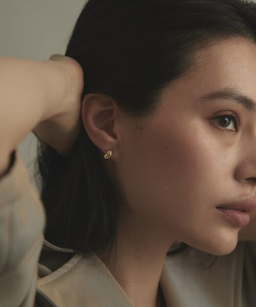 COCOSHNIK / ココシュニック ピアス・イヤリング | K10中空しのぎ フープピアス | 詳細7