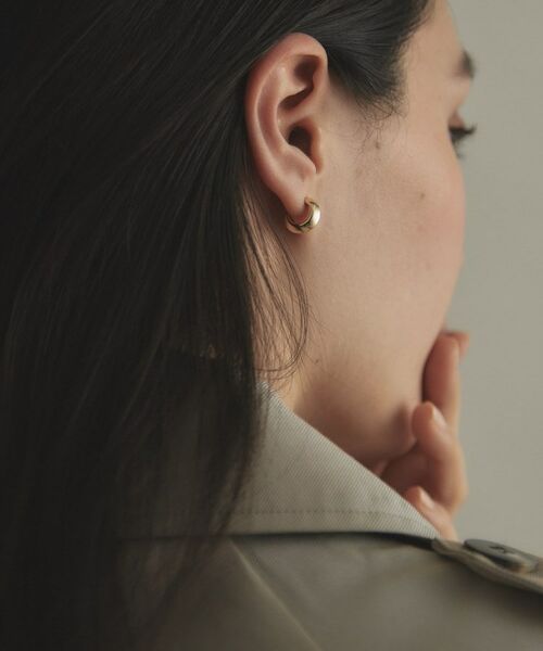 COCOSHNIK / ココシュニック ピアス・イヤリング | K10中空しのぎ フープピアス | 詳細8
