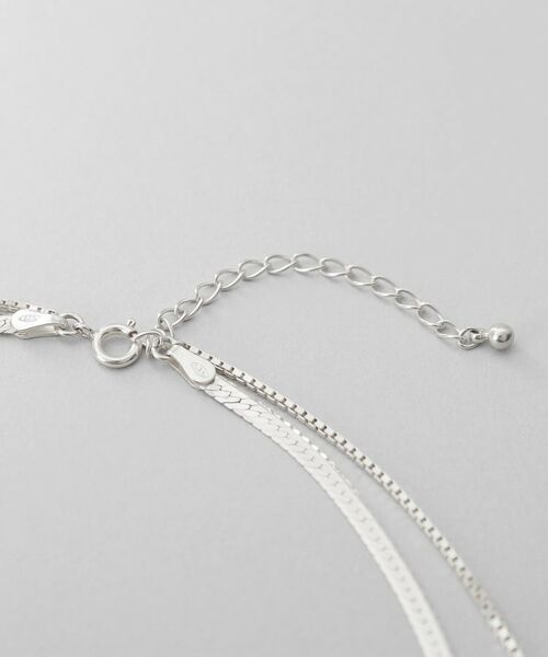COCOSHNIK / ココシュニック ネックレス・ペンダント・チョーカー | シルバー コンビネーションチェーン フラットスネーク ベネチアンネックレス | 詳細3