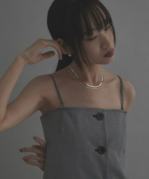 COCOSHNIK / ココシュニック ネックレス・ペンダント・チョーカー | シルバー コンビネーションチェーン フラットスネーク ベネチアンネックレス | 詳細7