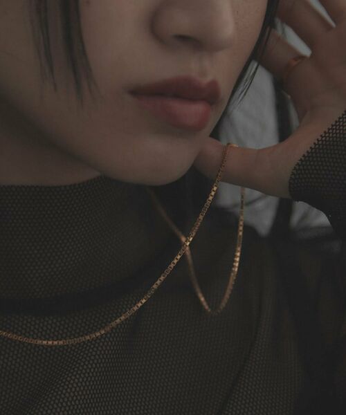 COCOSHNIK / ココシュニック ネックレス・ペンダント・チョーカー | シルバー デザインチェーン ベネチアンネックレスM（55cm） GP | 詳細8