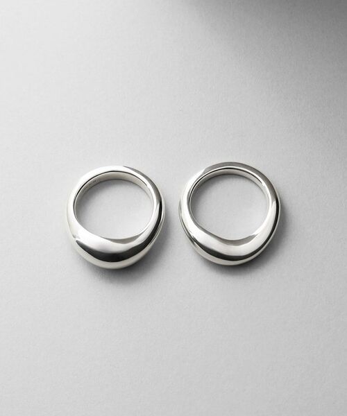 COCOSHNIK / ココシュニック リング | シルバー【サステナブル】ニュアンススタックリング | 詳細5