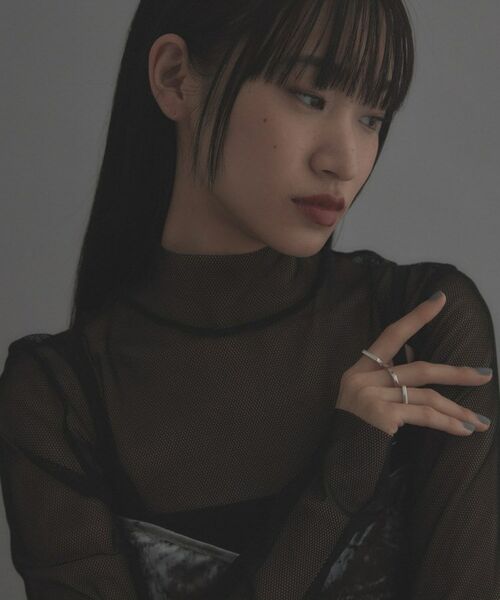 COCOSHNIK / ココシュニック リング | シルバー【サステナブル】ジオメトリックスタックリング | 詳細11