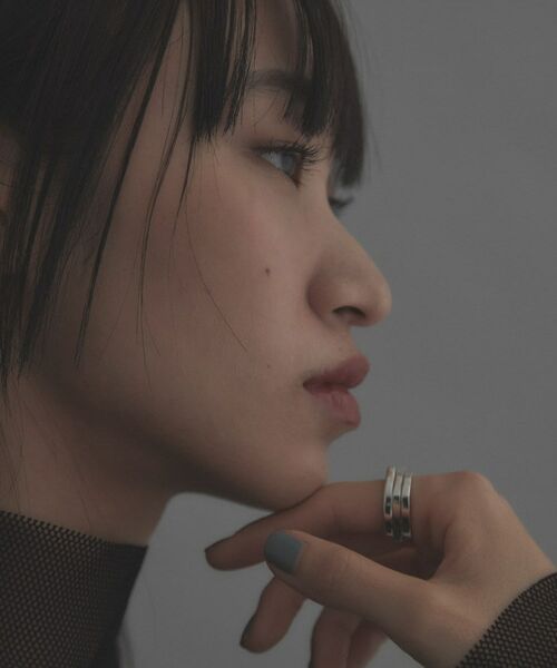 COCOSHNIK / ココシュニック リング | シルバー【サステナブル】ジオメトリックスタックリング | 詳細8