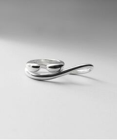 COCOSHNIK / ココシュニック リング | シルバー【サステナブル】ダブルフィンガースタックリング