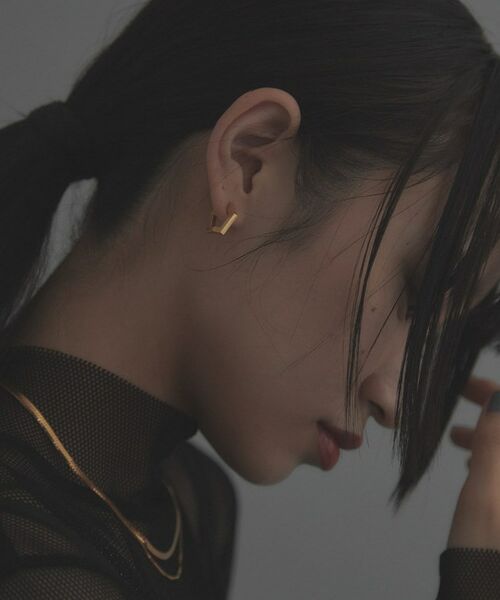 COCOSHNIK / ココシュニック ピアス・イヤリング | シルバー ハギーイヤリング ペンタゴン GP | 詳細6