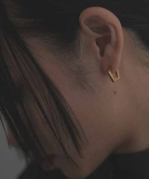 COCOSHNIK / ココシュニック ピアス・イヤリング | シルバー ハギーイヤリング ペンタゴン GP | 詳細8