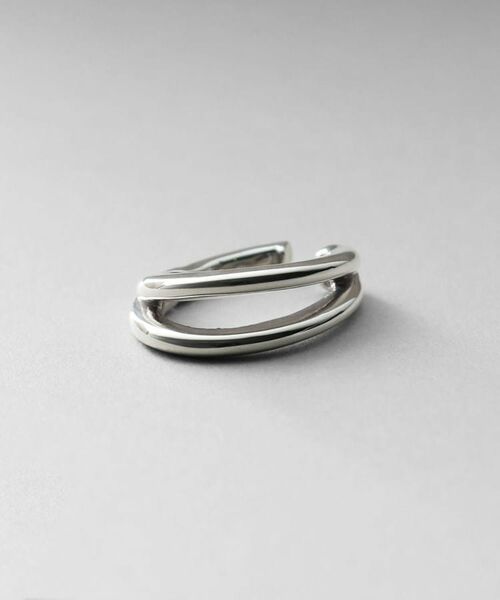 COCOSHNIK / ココシュニック ピアス・イヤリング | シルバー ハギーイヤリング ダブルフープ | 詳細2