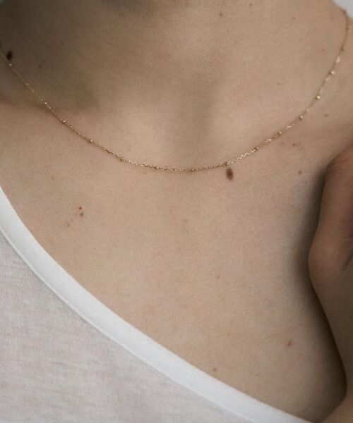 COCOSHNIK / ココシュニック ネックレス・ペンダント・チョーカー | K10スキニーネックレス スタッドケーブル | 詳細10