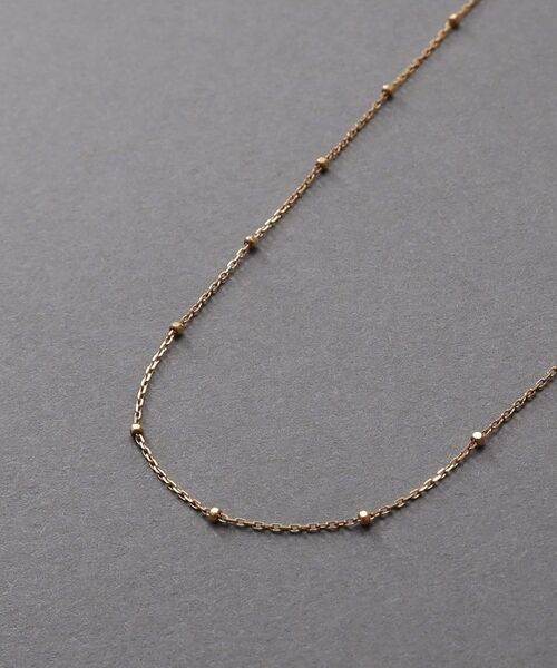 COCOSHNIK / ココシュニック ネックレス・ペンダント・チョーカー | K10スキニーネックレス スタッドケーブル | 詳細2