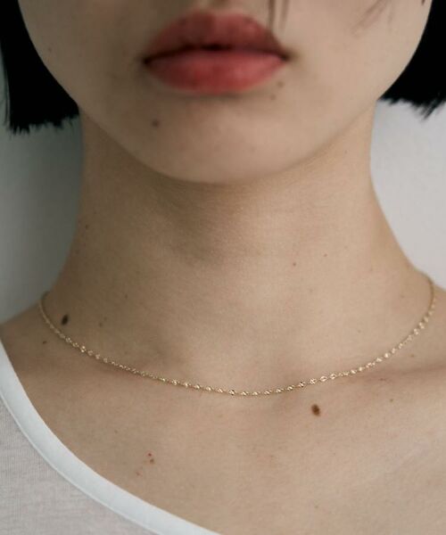 COCOSHNIK / ココシュニック ネックレス・ペンダント・チョーカー | K10スキニーネックレス モーグルチェーン | 詳細11