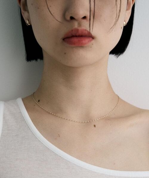 COCOSHNIK / ココシュニック ネックレス・ペンダント・チョーカー | K10スキニーネックレス モーグルチェーン | 詳細9